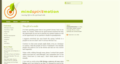 Desktop Screenshot of mindspiritmotion.com