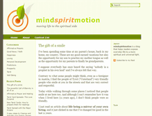 Tablet Screenshot of mindspiritmotion.com